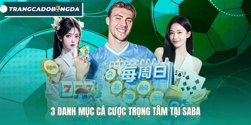 Các danh mục cược thể thao và giải trí tại Saba Sports