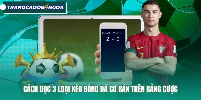 Phương pháp đọc kèo bóng đá qua ba hình thức cược chính
